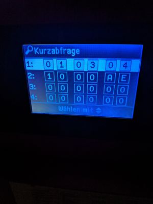 Kurzabfrage