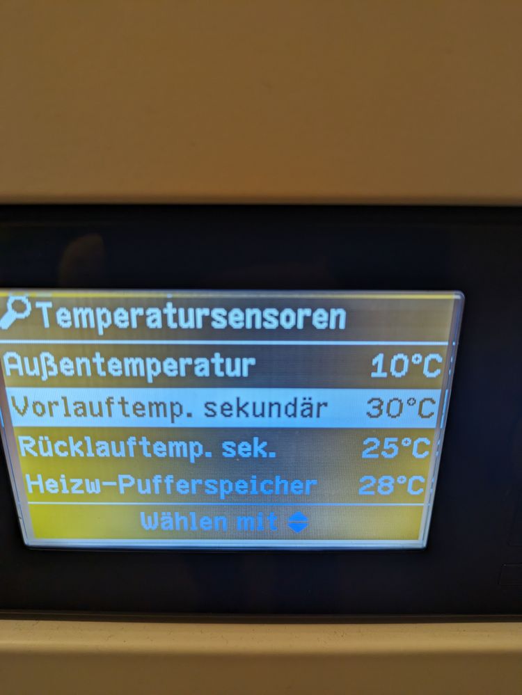 Temperaturen (inkl. +4K Korrektur Puffer)