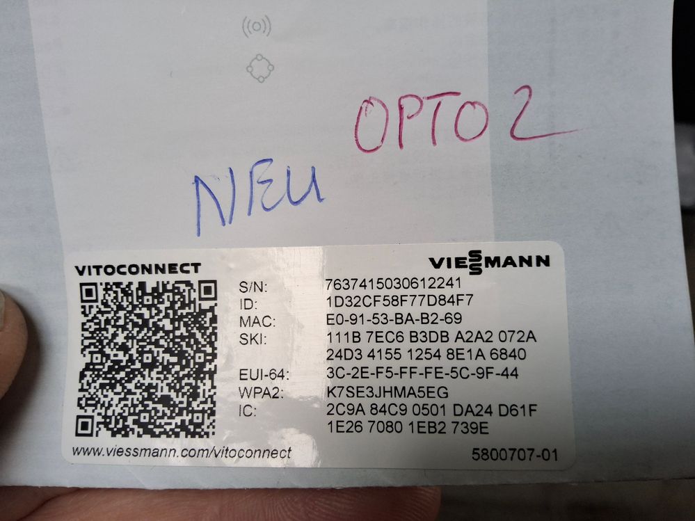 Verbindung  zum  netzwerk hat  der Vitoconnect   , so wie ich das verstehe  kann der Vitoconnect  sich nicht mit dem  Vitacal  200  ?