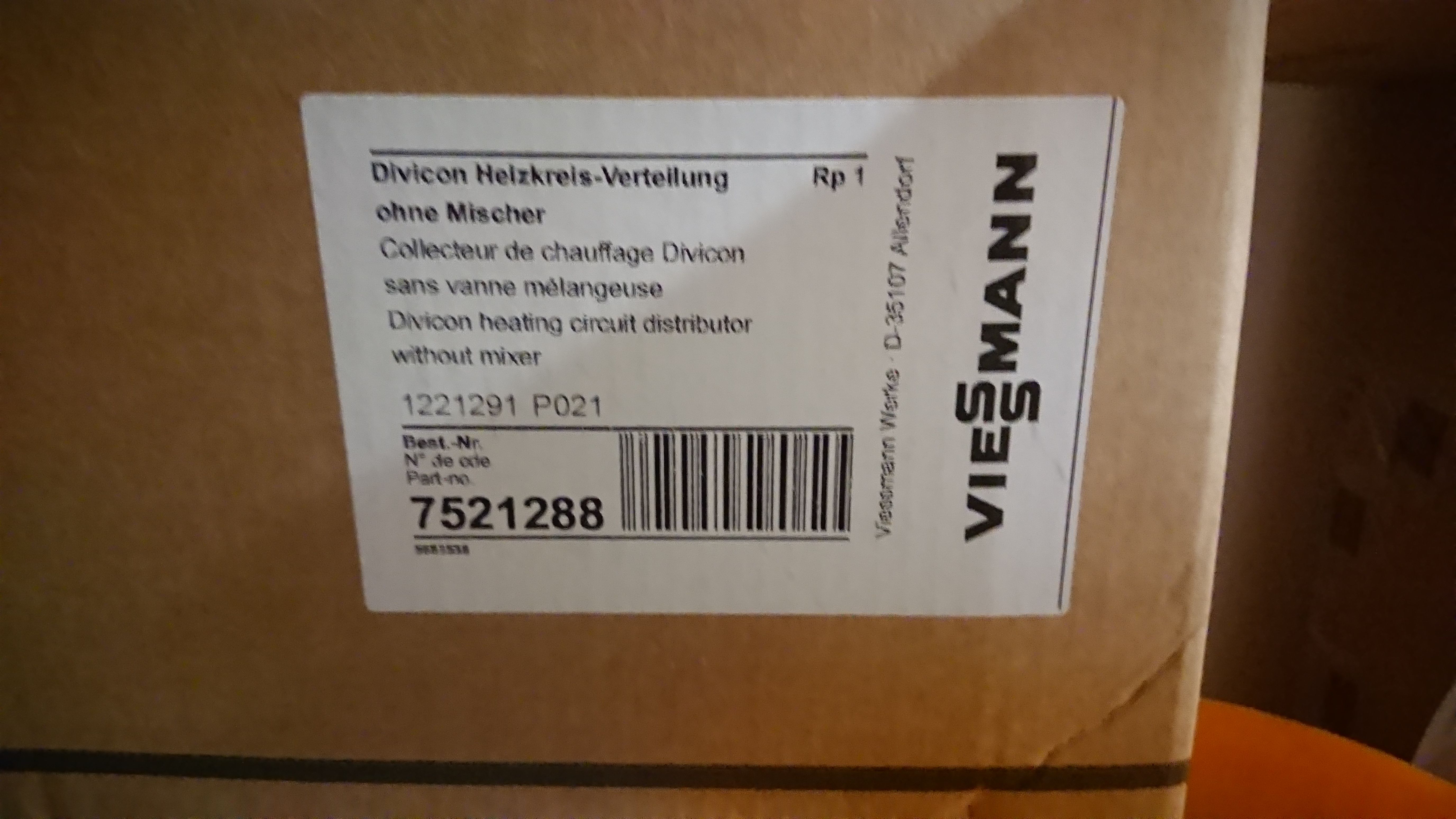 Viessmann selling Divicon Heizkreis-Verteilung 1" ohne Mischer 7521288