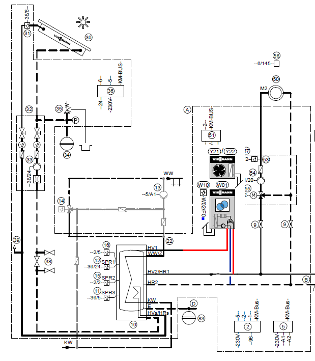 Vitocal 200S - Vitosolar 300-F Schema Umbau auf 1 Zoll.png