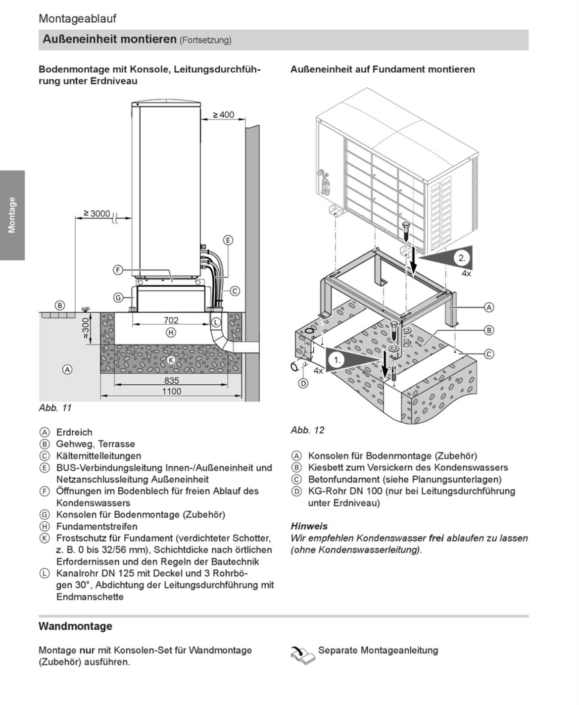 Viessmann Anschluss-Set für Konsole für Bodenmontage (Edelstahl)